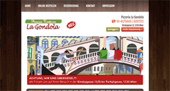 Desktop Screenshot of pizza-lagondola.at